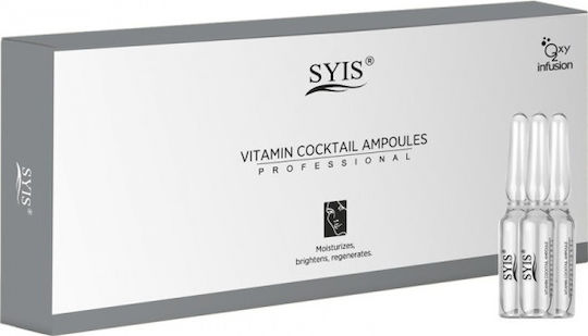 Syis Vitamin Cocktail Ampoules Anti-aging Serum Face with Retinol & Niacinamide 10x3ml