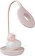 Led Kids Desk Lamp Bright Sun Earphone Chicken Pink