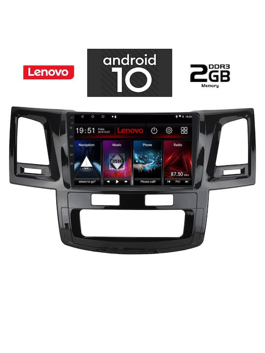 Lenovo Car-Audiosystem für Toyota Hilux 2005-2016 mit A/C (Bluetooth/USB/AUX/WiFi/GPS) mit Touchscreen 9" IQ-AN X6965_GPS