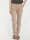 Damen Chino Hose in Lockere Passform Tabac Braun