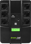 Green Cell AiO UPS Line-Interactive 800VA 480W cu 6 Schuko Prize