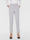 Vero Moda Γυναικείο Υφασμάτινο Παντελόνι σε Κανονική Εφαρμογή Light Grey Melange