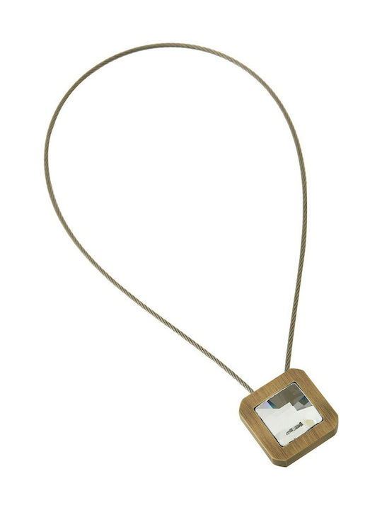 Zogometal Tie-Back Magnetic made of Metal Bronze / Swarowski crystal with Diza 1pcs