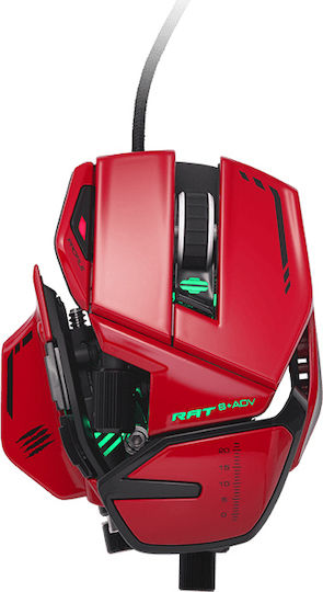 Mad Catz R.A.T. 8+ RGB Gaming Ποντίκι 16000 DPI Κόκκινο