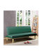 Biz Dreisitzer Sofa Bett Grün 167x75x70cm E9438,3