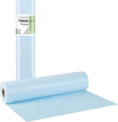 Bournas Medicals Examination Table Plasticized Paper Roll 58cm x 50m Light Blue Premium Standard