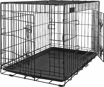 Pet Camelot Dog Wire Crate with 2 Doors 108.5x70.5x77.5cm DSA42