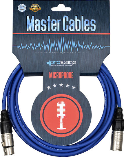 Prostage MB XLR male to XLR female 7m Cable Blue (MB-07 BLU)
