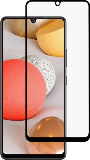 5D Пълно лепило Закалено стъкло за цялото лице Черен (Galaxy A42)
