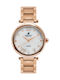 Beverly Hills Polo Club Watch with Pink Gold Metal Bracelet