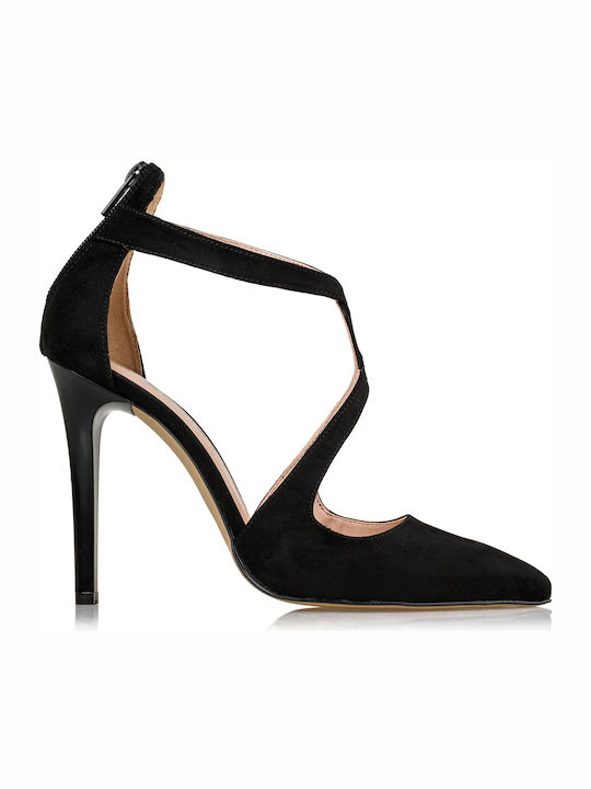 Envie Shoes Pointed Toe Stiletto Black High Heels