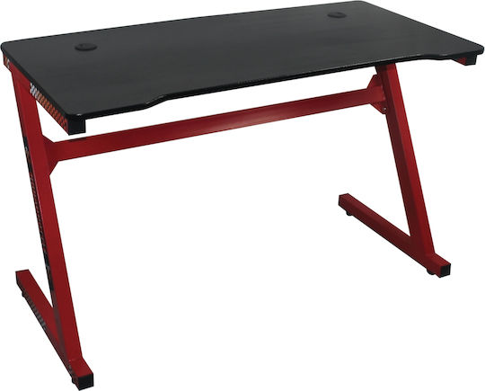 Γραφείο Gaming Ξύλινο Μαύρο με Μεταλλικά Πόδια 120x60x75εκ.