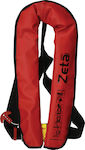 Lalizas Zeta Automatic Life Jacket Belt Adults Φουσκωτό 170N 290N Κόκκινο