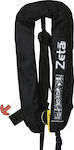 Lalizas Automatic Adults Inflatable Life Waist Belt Φουσκωτό 290N με κρίκο D & Ιμάντα Καβάλου Μαυρο Zeta