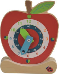 Egmont Ρολόι- Μήλο Educational Toy Telling Time Learning made of Wood for 5+ Years Old