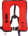 Eval Adults Inflatable Life Waist Belt Φουσκωτό 150N Κόκκινο με Κρίκο Πρόσδεσης Simi