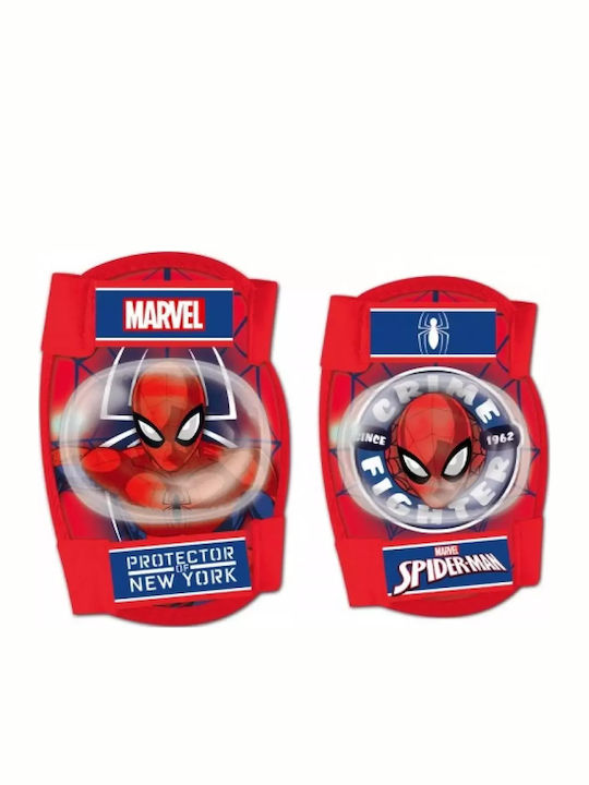 Seven Disney Spiderman Παιδικό Σετ Προστατευτικών για Rollers Κόκκινο