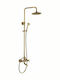 BR-6821 Adjustable Shower Column with Mixer 85-140cm Bronze