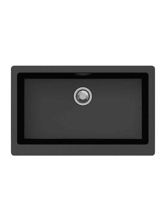 Macart Apron U-100 Undermount Sink Synthetic Granite W86.5xD54cm Onyx