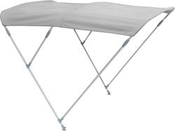 Eval Aluminium Boat Canopy L210xW150xH130cm Gray