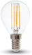 V-TAC LED Bulb 6W 78mm for Socket E14 and Shape P45 Warm White 800lm