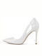 Jeffrey Campbell Patent Leather Pointed Toe Stiletto White High Heels Alure