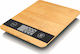 Telemax KB-651 Digitale Küchenwaage bis 5kg Holz