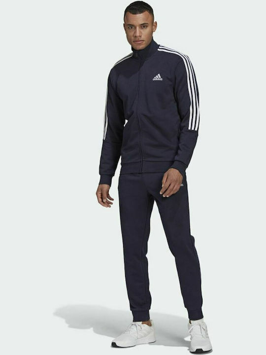 Adidas 3-Stripes Set Sweatpants with Rubber Navy Blue