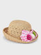 Mayoral Kids' Hat Bucket Straw Beige