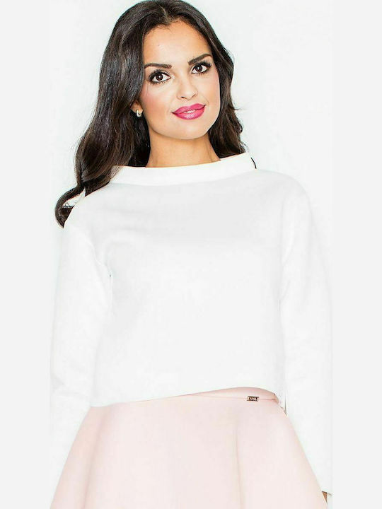 Figl M341 Winter Women's Blouse Long Sleeve White 43870