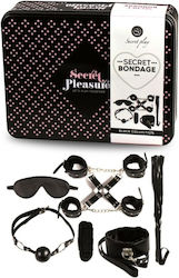 Secretplay Secret Bondage BDSM Kit in Black Color 6pcs Secretplay Secret Bondage BDSM Kit in Black Color 6pcs