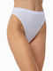 Βαμβακερά High Waist Women's Brazil 2Pack White