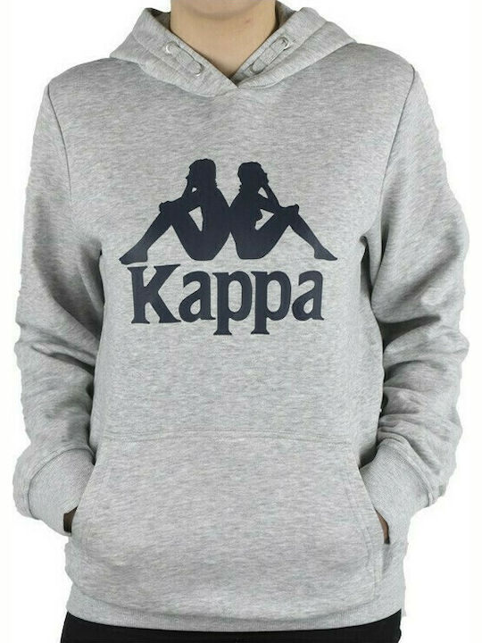 Kappa Kinder Sweatshirt mit Kapuze und Taschen Gray Taino Kids Hoodie