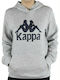 Kappa Kids Sweatshirt with Hood and Pocket Gray Taino Kids Hoodie