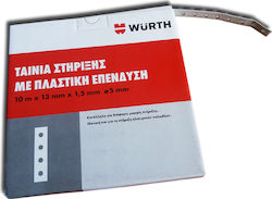 Wurth Μεταλλική Ταινία Στήριξης Επενδυμένη 13mm x 1.5mm 10m 95000009969611