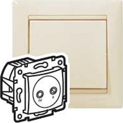 Legrand Valena TV and Radio Antenna Socket Terminal in Beige color 774333