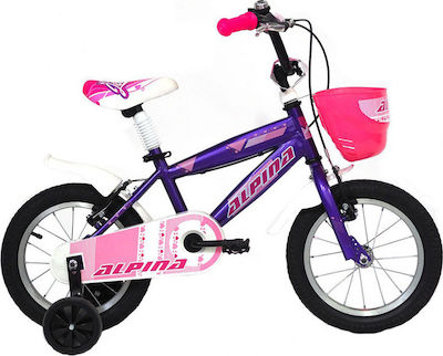 Alpina Beleno 14" Bicicletă pentru copii Bicicletă BMX cu Cadru din Aluminiu (2020) Violet