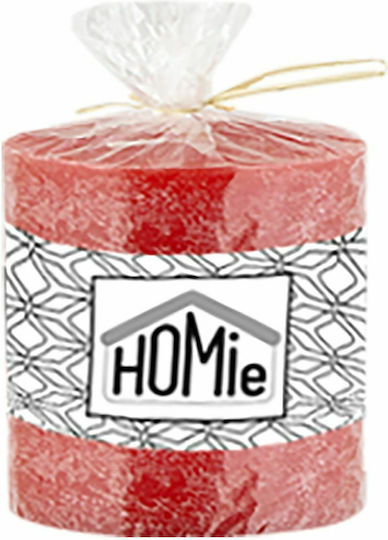 HOMie Aromatisches Kerze 5788 mit Parfüm Blaubere 7x7.5cm 37-68-Rot