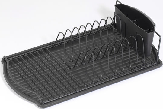 Homely Metal Sink Strainer Black Metallic 47.5x26.5x11cm