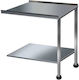 Silanos Ανοξείδωτο Τραπέζι Μ100xΒ52xΥ86.5cm