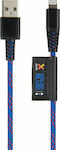 Xtorm Geflochten USB-A zu Lightning Kabel Blau 1m (00155)