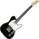 Jacky Jackson LAST34 Elektrische Gitarre Telecaster mit SS Tonabnehmerkonfiguration Black Gloss