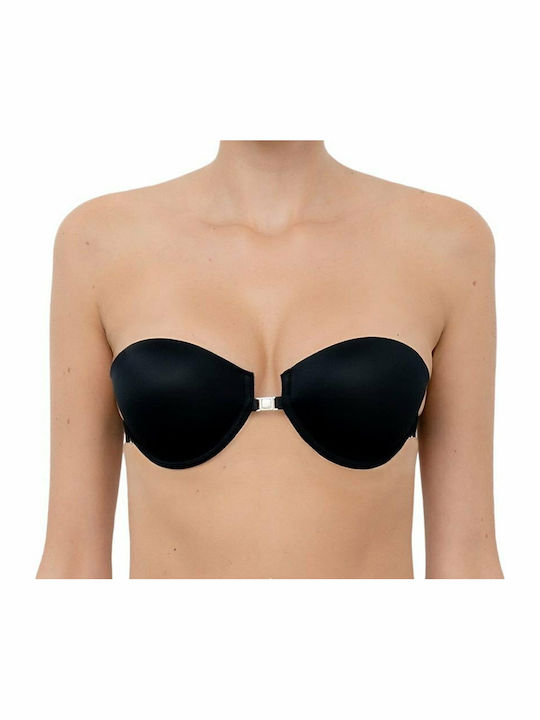 Lynette Fascia Negru Fără bretele Sutien fără căptușeală