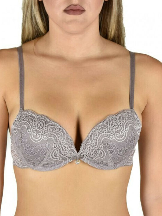 Gray Σουτιέν mit leichter Polsterung DOUBLE PIZZO