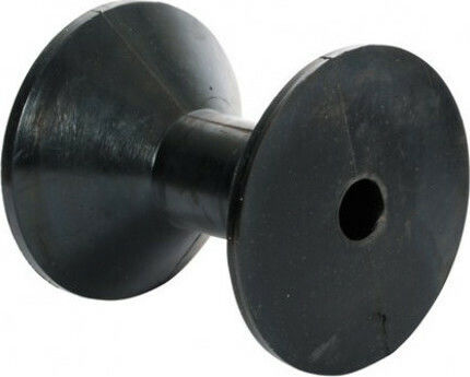 Eval Roller for Trailer Rubber keel 110x100x17mm White
