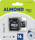 Almond microSDHC 16GB Class 10 με αντάπτορα