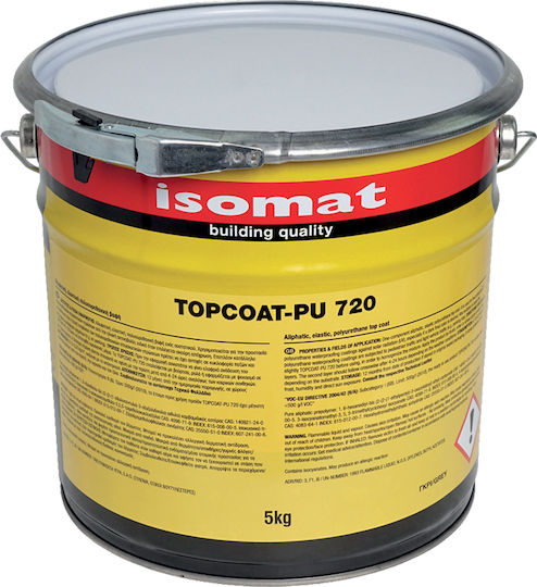 Isomat Topcoat-PU 720 5kg Γκρι