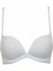 Lormar Desiderio Plunge Push Up Plunge Bra without Underwire White