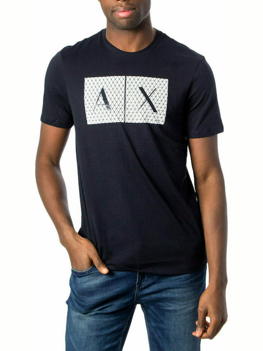 Armani Exchange Men's T-Shirt with Logo Navy Bl...