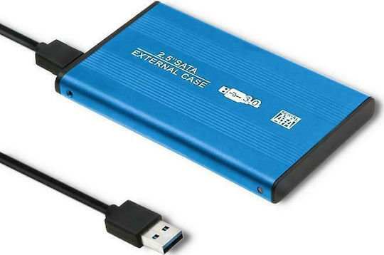 Qoltec Case for Hard Drive 2.5" SATA III with Connection USB 3.0 Blue
